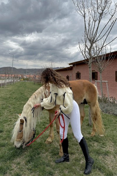 Black Bow El Örgüsü Hırka