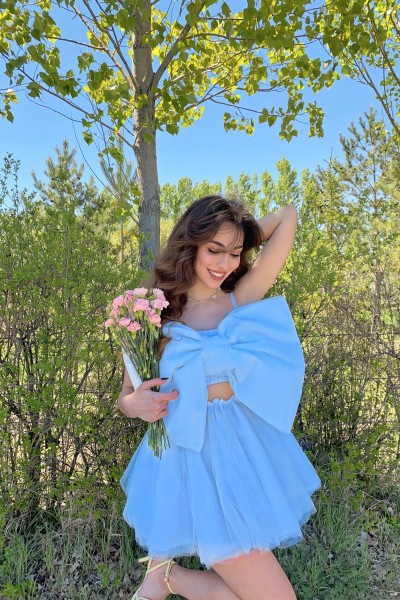Dreamy Bow Takım | Mavi