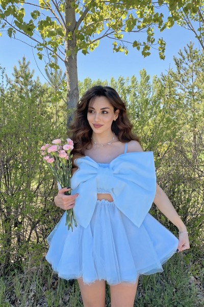 Dreamy Bow Takım | Mavi