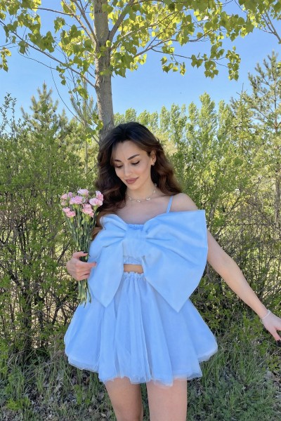 Dreamy Bow Takım | Mavi