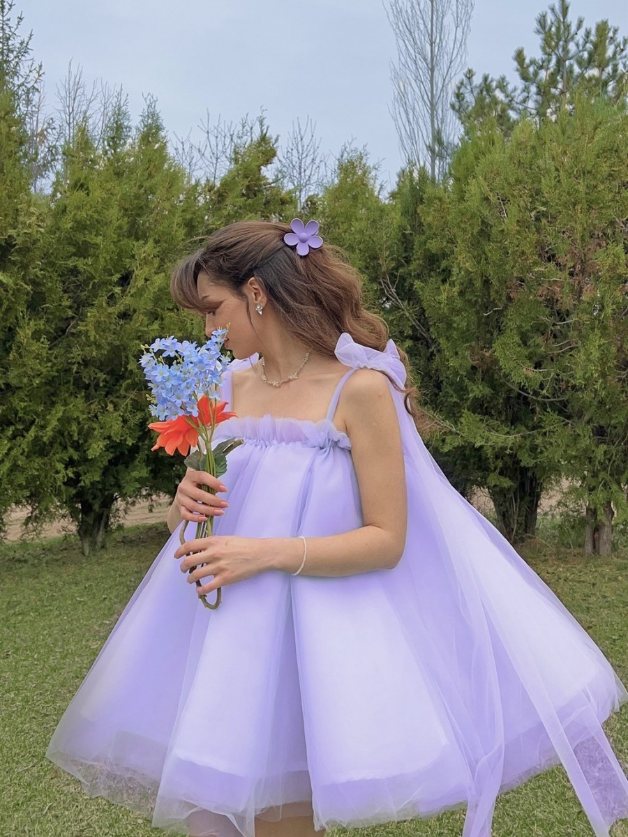 Fairy Kabarık Elbise | Lila