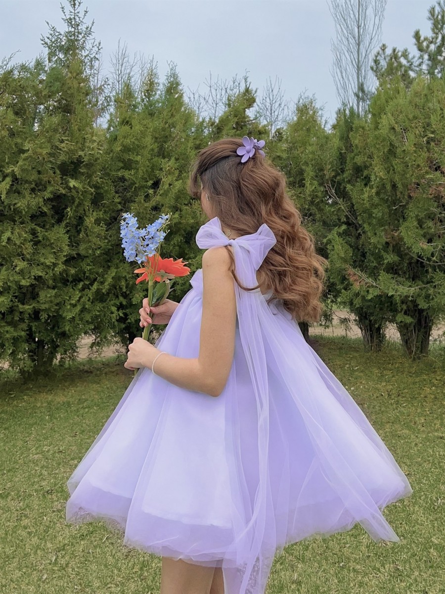 Fairy Kabarık Elbise | Lila