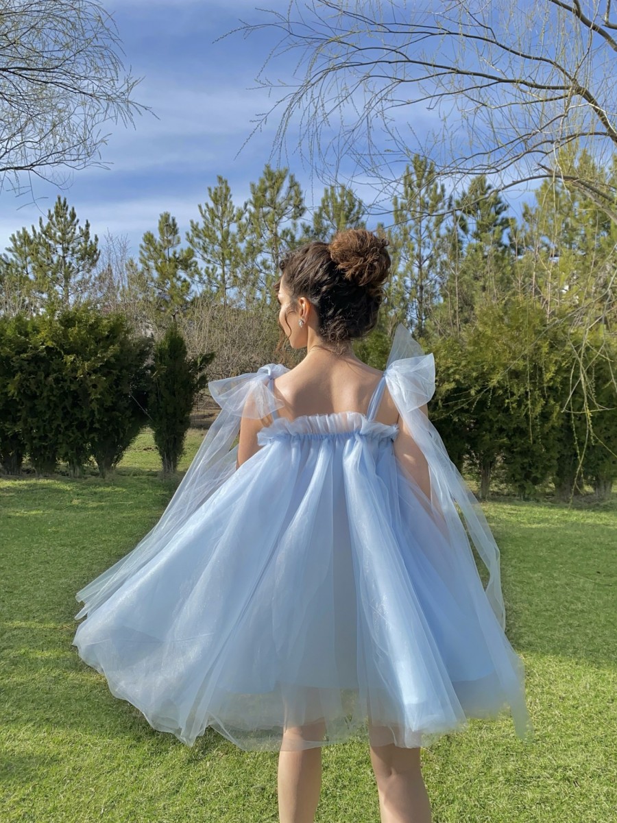 Fairy Kabarık Elbise | Açık Mavi