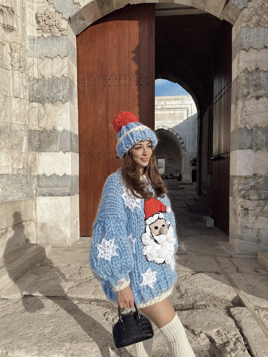 Santa Knit Sweater + Beanie Set